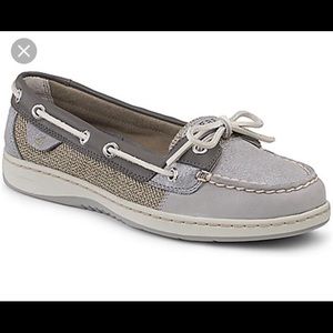 Sperry Angelfish Grey Sparkle Loafer
